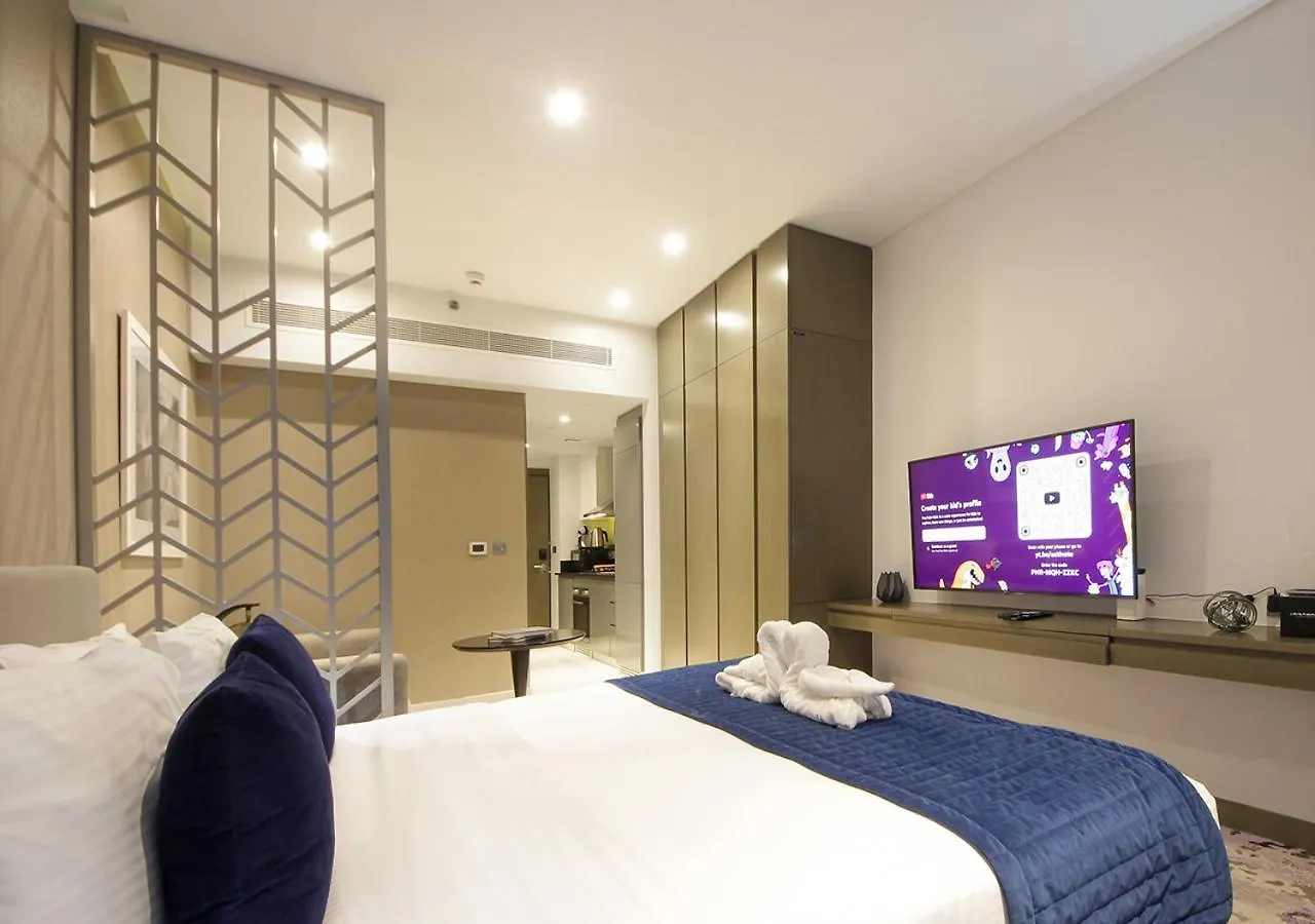 Apartamento Elegant Studio With Canal Views Damac Prive Dubai Emirados Árabes Unidos